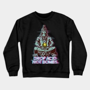 Buddha Tshirt Acid Techno Crewneck Sweatshirt